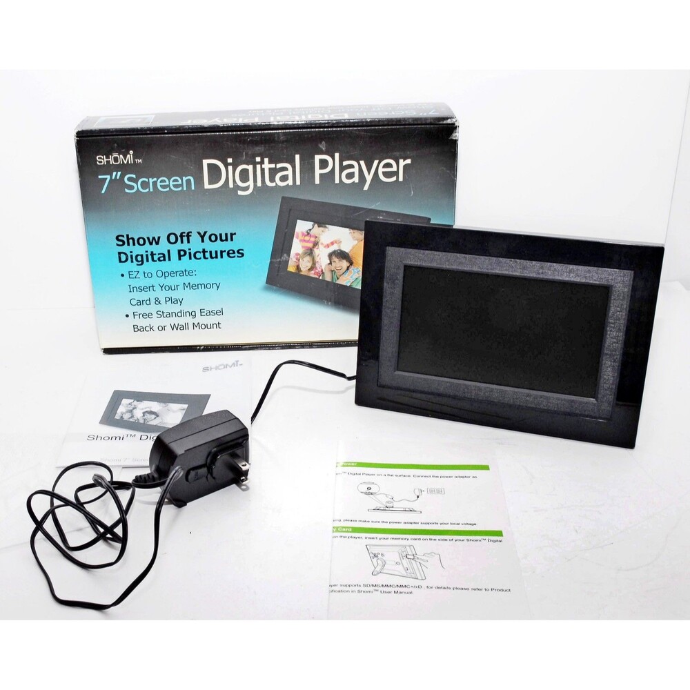 Shomi Digital Memory Card Viewer 7" Screen For SD, MMC, xD, MS, MMC+ Memory Card